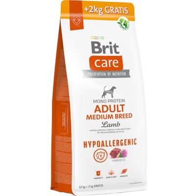 Brit Care Hypoallergenic Adult Medium Breed Lamb & Rice 14 kg – Zbozi.Blesk.cz