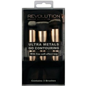 Makeup Revolution Ultra Metals Go Contouring Brush Set sada štětců