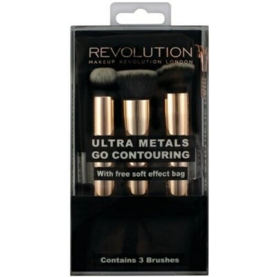 Makeup Revolution Ultra Metals Go Contouring Brush Set sada štětců