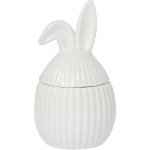 Storefactory Keramická dóza Alba 14 cm, bílá barva, keramika – Hledejceny.cz