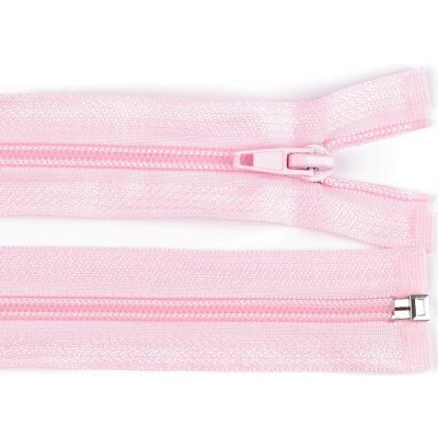 Pro Háčkování Spirálový zip No 5 dělitelný 30 cm světle růžový – Hledejceny.cz