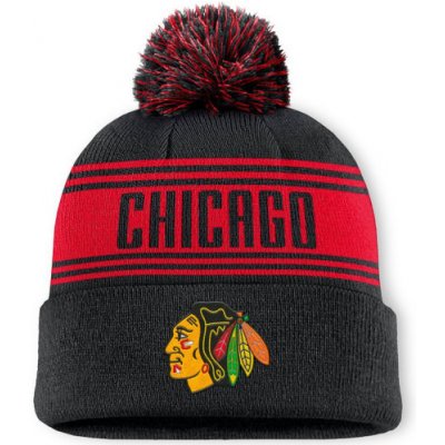Fanatics Pom beanie Chicago Blackhawks SR 567619 Chicago Blackhawks – Zboží Mobilmania