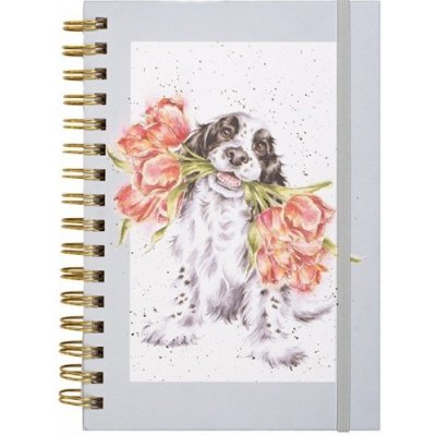 Wrendale Designs Kroužkový zápisník A5 "Blooming with Love" pes – Zboží Živě