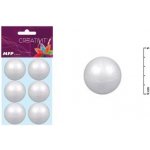 MFP Koule polystyrenová hladká 4 cm bílá 6 ks – Sleviste.cz