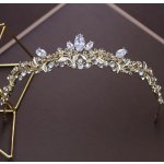 B-Top svatební korunka Golden Bride Crown pozlacená