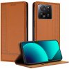 Pouzdro a kryt na mobilní telefon Xiaomi LaimTop Pouzdro na mobilní telefon pro Xiaomi 13T/13T Pro/Červená Mi K60 Ultra Leather Flip Flip Case with Stand Function Hnědá