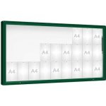 PROCITY Venkovní vitrína model 2000, 27 x A4, plexi, zelená | Zboží Auto