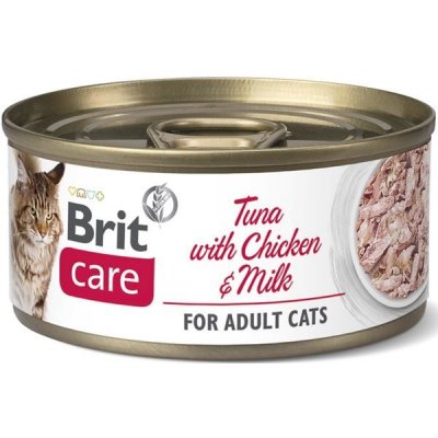 Brit Care cat ADULT TUNA chicken milk 70 g – Zboží Mobilmania