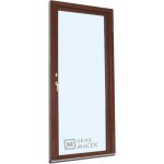 Kömmerling balkonové dveře 70 AD OS levé ořech/ořech 80 x 220 cm oboustranná klika + FAB + hliníkový práh – Hledejceny.cz