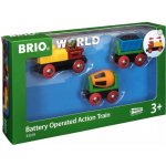 Brio WORLD 33319 Elektrická mašinka s vagónky a světly – Zboží Mobilmania