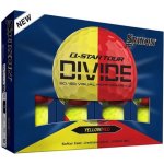 Srixon ball Q-STAR Tour Divide 3-plášťový žluto/červený 3 ks – Zboží Mobilmania