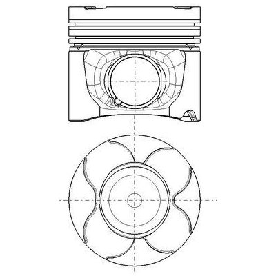 Píst MAHLE ORIGINAL 037 PI 00151 000 (037PI00151000) – Zboží Mobilmania