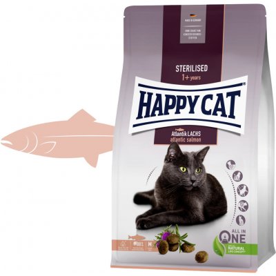 Happy Cat HC Sterilised Atlantik Lachs Losos 1,3 kg