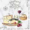 Ubrousky Easy Life Papírový ubrousek Les Fromages 33x33cm 20 ks