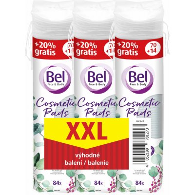 BEL Cosmetic tampony oválné XXL pack 3 x 84 ks – Sleviste.cz