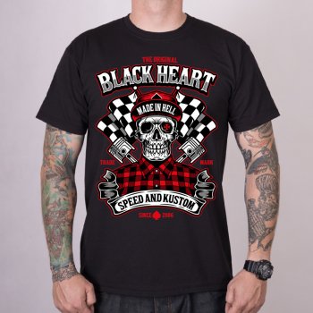 Black Heart SPEED AND KUSTOM černá