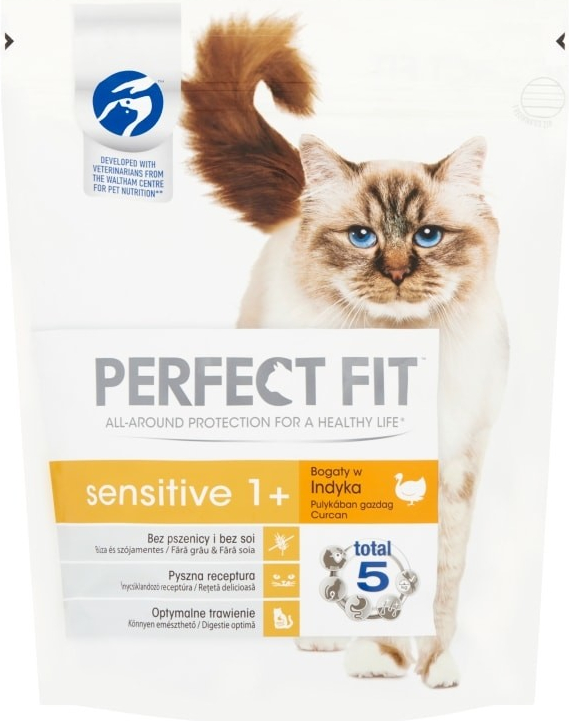 Perfect Fit Sensitive 1 + Bohatý na krůtí maso 750 g