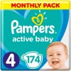 Plenky Pampers Active Baby 4 174 ks