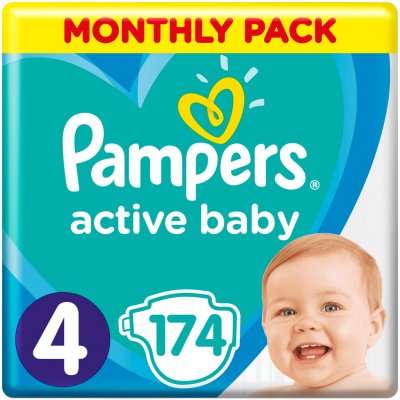 Pampers Active Baby 4 174 ks