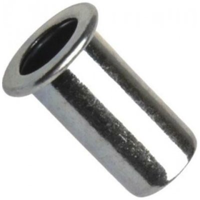 PRUMIX Matice nýtovací, plochá hlava, hladká, otevřená, ocel, zinek bílý, M5/0,25-3,0mm – Hledejceny.cz