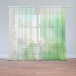Záclony Zelená abstrakce: 2 ks - 150x250 cm - Sablio – Hledejceny.cz