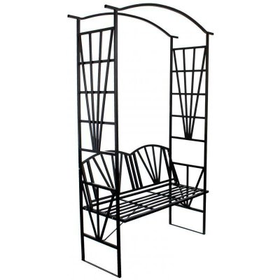 ShopJK Zahradní pergola s lavicí 114 x 45 x 208 cm – Sleviste.cz