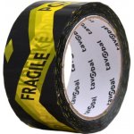Tavobal Lepící páska 48 mm x 66 m KŘEHKÉ žluto-černá – Zboží Dáma