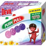 Dr. Devil Sunset Blossom Push Pull WC blok bez košíku 4 x 20 g – Sleviste.cz