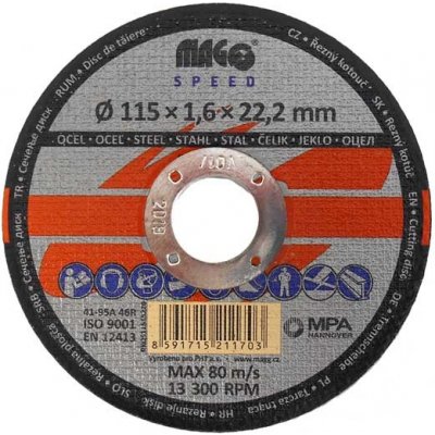 Magg Kotouč řezný 115 x 1,6 x 22 mm RKQS11515220 – Zboží Dáma