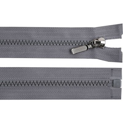 Kostěný zip No 5 délka 50 cm s ozdobným jezdcem Varianta: 319 šedá ocelová, Balení: 1 ks – Hledejceny.cz