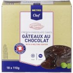 METRO Chef Fondant Čokoládové mražené sušenky 18 kusů 1,98 kg – Zbozi.Blesk.cz