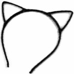 Kočička čelenka do vlasů černá – Zboží Dáma