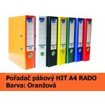 HIT Pořadač pákový A4 KV8R PP Plus, oranžový RADO, 7,5 cm 355.09 – Zboží Živě
