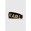 Pásek Karl Lagerfeld Kožený pásek dámský černá 240W3106