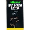 Výroba nástrahy Korda Vrtáček Micro Ring Swivel Bait Screw Medium 5 ks