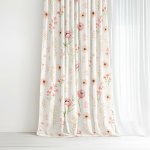 Goldea dekorační závěs luca - růžové kvítí 280x150 cm – Hledejceny.cz