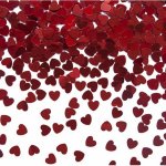 KONFETY na stůl srdíčka červená 5mm 30g – Sleviste.cz