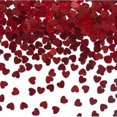 KONFETY na stůl srdíčka červená 5mm 30g – Sleviste.cz