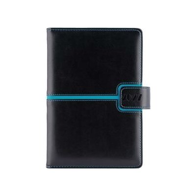 Magnetic A5 týdenní 2027 černá/tyrkysová – Zboží Živě