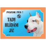 Dafiko Tabulka Tady bydlím já! amer.staffordšírský terier 1ks – Zboží Mobilmania