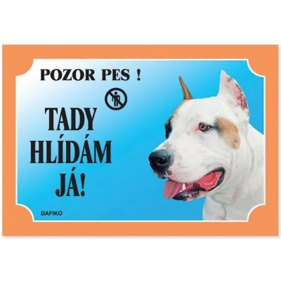 Dafiko Tabulka Tady bydlím já! amer.staffordšírský terier 1ks – Zboží Mobilmania