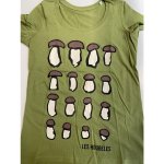 Dámské tričko Hřiby Zelená – Sleviste.cz