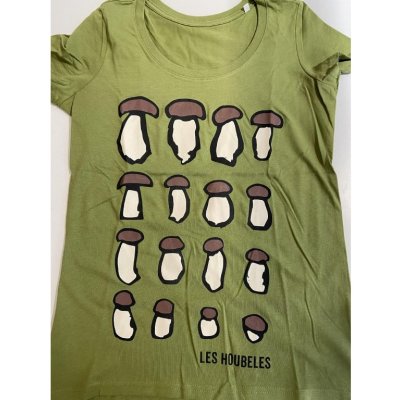 Dámské tričko Hřiby Zelená – Sleviste.cz