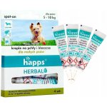 HAPPS Bylinné kapky proti blechám a klíšťatům pro malé psy 5-10 kg – Sleviste.cz