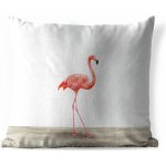 MuchoWow Vnější polštář Plameňák růžový pták dívky chlapci dítě 60x60 – Zboží Mobilmania