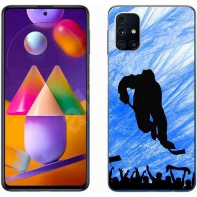 Pouzdro mmCase Gelové Samsung Galaxy M31s - hokejový hráč