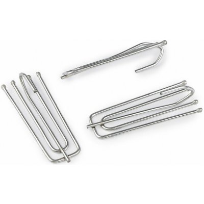 Kovový háček na záclonovky - nikl (15 ks) – Zboží Dáma