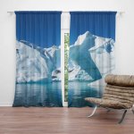 Sablio Závěs Ledovce: 2ks 140x250cm – Hledejceny.cz