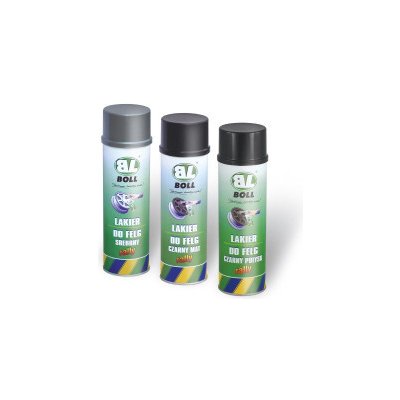 BOLL lak na automobilové ráfky Rally sprej 500 ml černý lesk 0010134 – Hledejceny.cz
