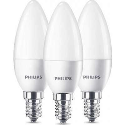 Philips Lighting 871951431338500 LED EEK2021 F A G E14 svíčkový tvar 5 W = 40 W teplá bíl – Zboží Mobilmania